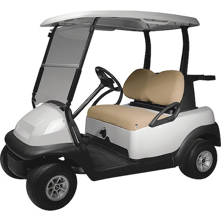 Classic Accessories Golf Cart Seat Cover, Terry Cloth, Light Khaki 40-029-015801-00