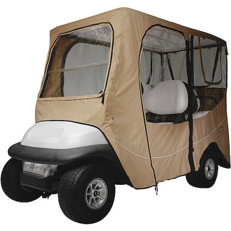 Classic Accessories Golf Cart Enclosure Roof, 4 Person, Light Khaki 40-050-345801-00