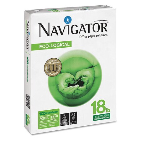Navigator Paper, Ecological, 18#, 8.5"x11", PK5000 NEL1118F