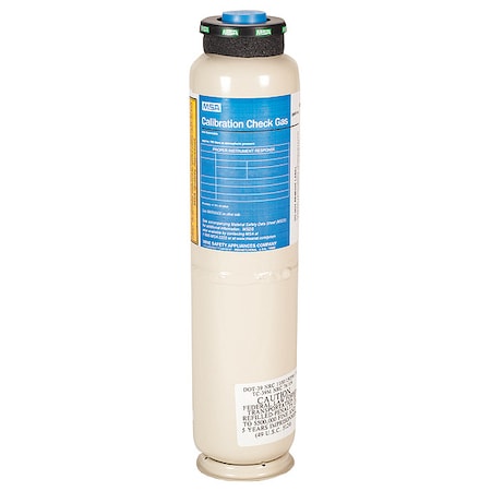 Msa Safety Calibration Gas, Carbon Monoxide, Nitrogen Dioxide, 116 L, RP Connection, +/-5% Accuracy 10153805