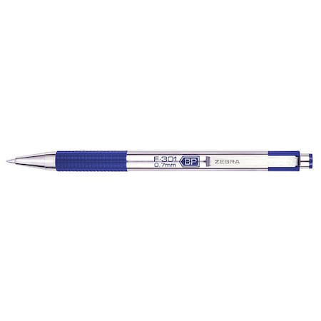 Zebra Pen Pen, Ballpnt, F-301, Rt, 0.7, Be, PK12 27120