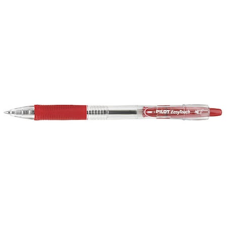 Pilot Pen, Ez-Touch, Bp, Rt, 1.0Mm, Rd, PK12 32222