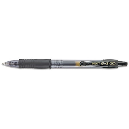 Pilot Pen, Gel, G2, Bold, Black, PK12 31256
