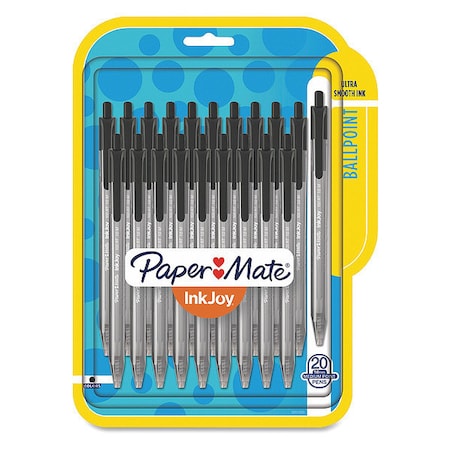 Paper Mate Pen, Inkjoy 100Rt, 1.0Mm, PK20 1951395