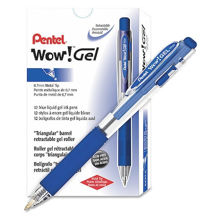 Pentel Pen, Gel, Wow, 0.7Mm, Be, PK12 K437C
