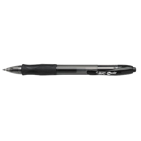 Bic Pen, Gelocity, Rt, 0.7Mm, Bk, PK12 RLC11BK