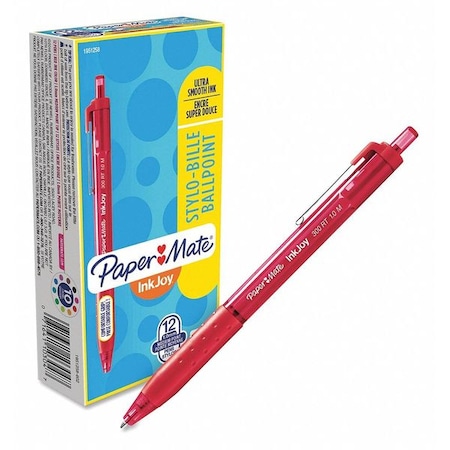 Paper Mate Pen, Inkjoy, 300Rt, 1.0Mm, Rd, PK12 1951258