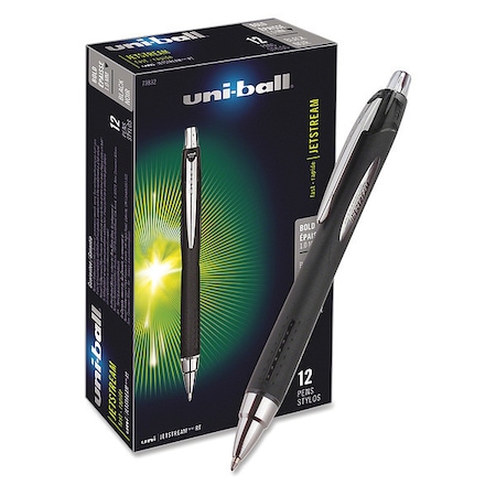 Uni-Ball Pen, Jetstream-Rt, 1.0Mm, Bk, PK12 UBC73832