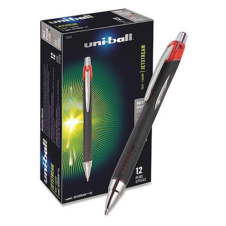 Uni-Ball Pen, Jetstream-Rt, 1.0Mm, Rd, PK12 UBC73834