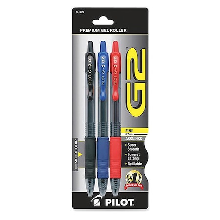 Pilot Pen, Rball, G2 Fn, Asst, PK3 31023
