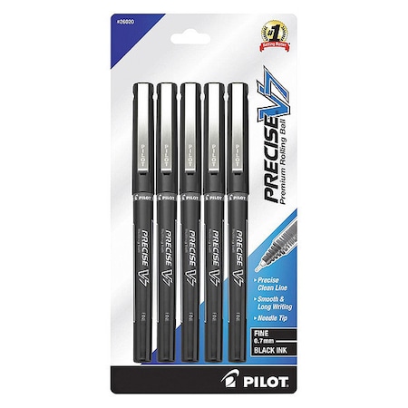 Pilot Pen, Roller, V7, Bk, PK5 26020