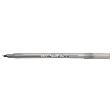 Bic Pen, Roundstic, Bp, Fine, Bk, Dz, PK12 GSF11BK