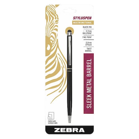 Zebra Pen Ink Pen/Stylus, Black, Ballpoint 33111