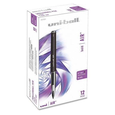 Uni-Ball Pen, Uniball, Air, 0.7Mm, Bk, PK12 UBC1927631