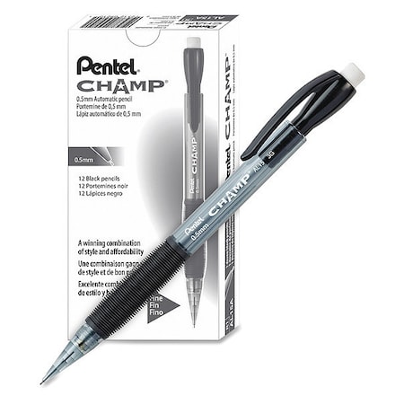 Pentel Pencil, Champ, 0.5Mm, Gy, PK12 AL15A