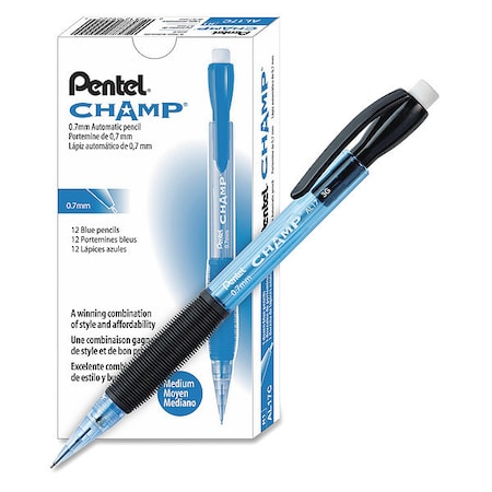 Pentel Pencil, Champ, 0.7Mm, Be, PK12 AL17C