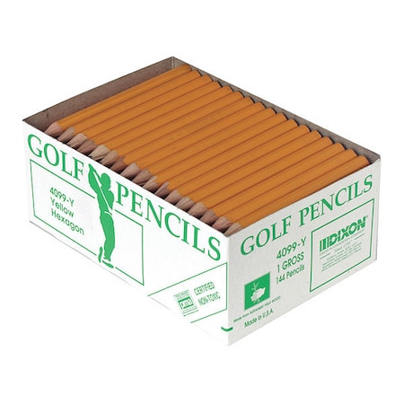 Dixon Ticonderoga Pencil, Golf, Yew, 144Ct 14998