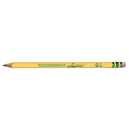 Ticonderoga Pencil, Laddie, #2, W/Eraser 13304
