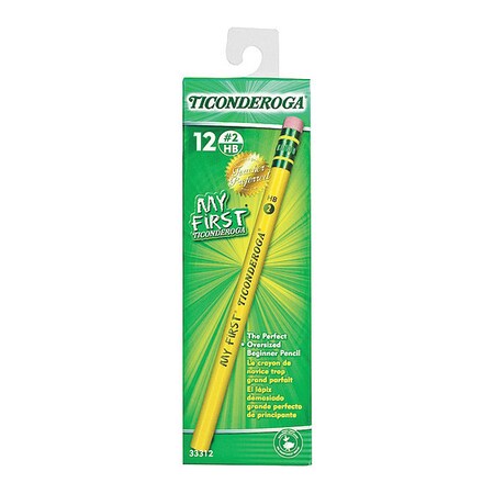 Ticonderoga Pencil, Ticon, Myfirst, #2, Yllw 33312