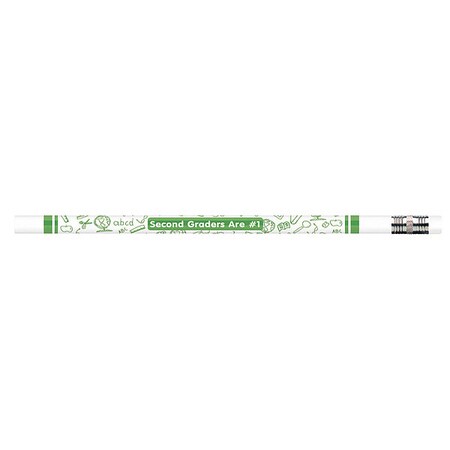 Moon Products Pencil, Second Gradr #1, Wht 7862B