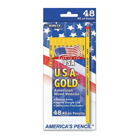 The Write Dudes Pencils, Un-Shrp, #2Hb, PK48 DDX07