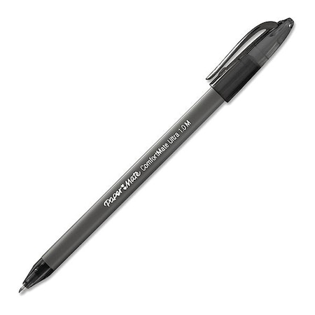 Paper Mate Pen, Comfortmate Ultra, Md, Bk, PK12 6130187