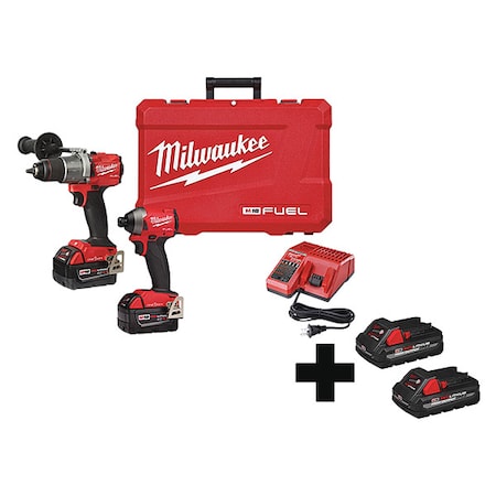 Milwaukee 2996 22 48 11 17 2 00 Cordless Combination Kit 18v 2 Tools Series M18 Fuel Tm Zoro Com