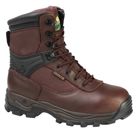 Rocky Men's Work Boot, 12 EE EE, Steel Toe, 9 in H, Brown, FQ0006486 FQ0006486