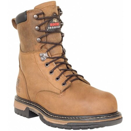 Rocky Size 10-1/2 Men's 8" Work Boot Steel Work Boots, Tan FQ0006692