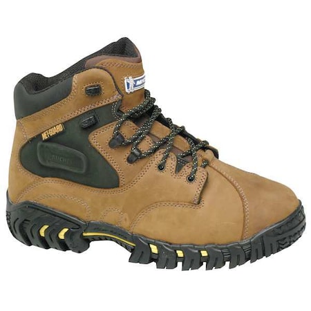 Michelin Men's Work Boot, 9 1/2 M, Steel Toe, 6 in H, Brown, XPX763 XPX763