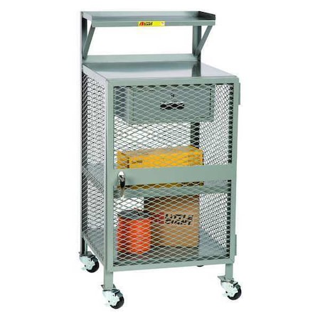 Little Giant Shop Desk, 24 in.Wx22in. Dx52in. H, Gray PSX-2224-3RBKDR