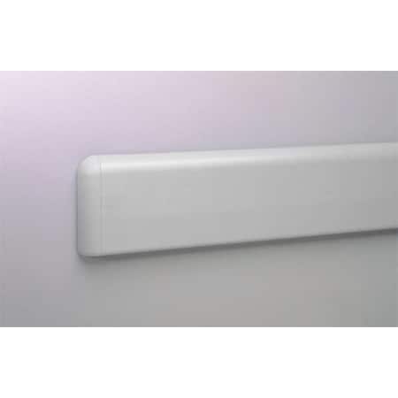 Pawling Wall Protection Guard, 4inH, Silver-Gray WG-4P-12-210