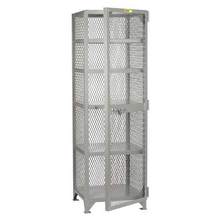 Little Giant Bulk Storage Locker, 25 in W, 27 in D, 78 in H, (1) Tier, (1) Wide, Gray SL5-2424-78