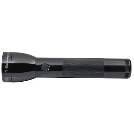 Maglite Black No Led Industrial Handheld Flashlight, Alkaline D, 524 lm ML300L-S2016K