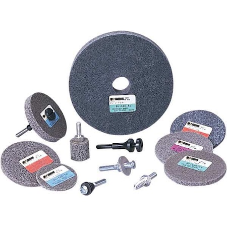 Standard Abrasives Unitized Wheel, 6 in Dia, 1 in W, 1 in Arbor Hole 66000030289