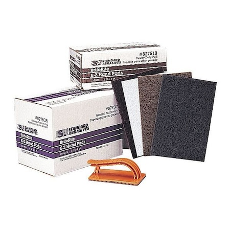 Standard Abrasives Sanding Hand Pad Holder, Ornge, Ultra Fine, PK60 7000121661