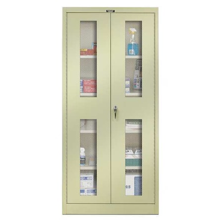 Hallowell 20 ga. ga. Steel Storage Cabinet, 48 in W, 78 in H, Stationary 825S24EVA-PT