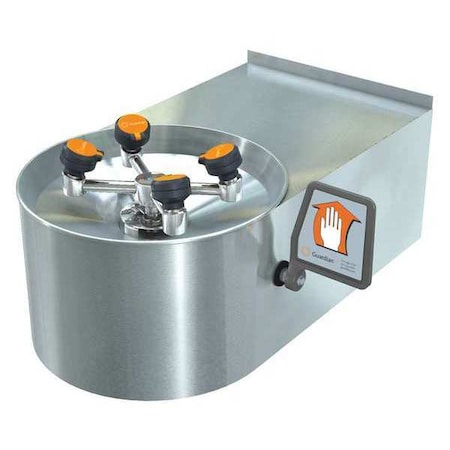 Guardian Equipment Plumbed Eyewash, Wall Mount, Plumbed, 8 3/4 in H., 11 1/6 in W GBF1721