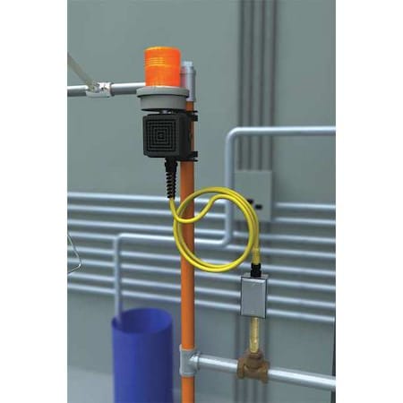 Guardian Equipment Combination Flashing Light, Stainless Steel, Orange, For Use With, Shower with Eyewash AP275-205