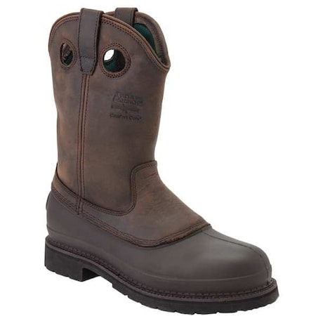 Georgia Boot MUD DOG, Men's Wellington Boot, 9 Medium, Leather, 11 in Height, Mississippi Brown G5514