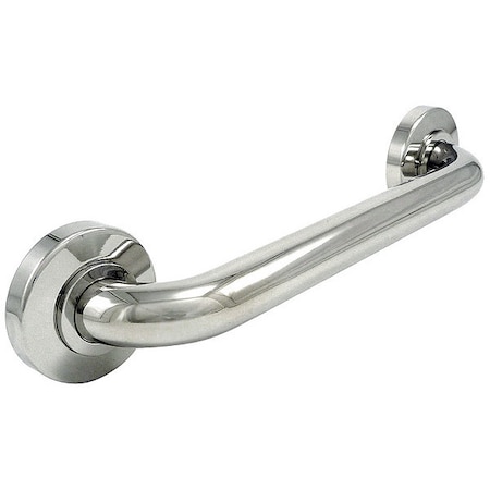 Wingits Taper Flange Platinum Grab Bar, 18" L, Stainless Steel, Polished chrome WPGB5PS18TAP