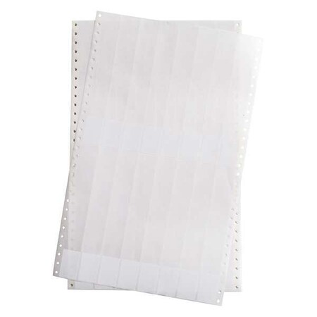 Brady Label, Wh/Clear, 1inWx7.44inH, 2500 Labels DAT-42-292-2.5