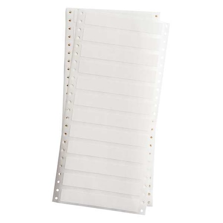 Brady Label, White, 0.3inWx0.75inH, Brady B-502 DAT-137-502-10