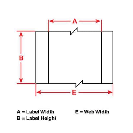 Brady Label Tape, Yellow, Labels/Roll: Continuous THT-105-437-YL-SC