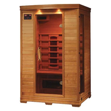 Heatwave Sauna, Std, 2 ppl, Ceramic Heater, Hemlock BSA2406
