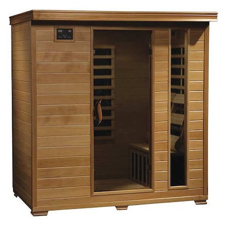 Heatwave Sauna, Std, 4 ppl, Carbon Heater, Hemlock BSA2418