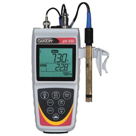 Oakton PH Meter, USB and RS-232, LCD WD-35618-30