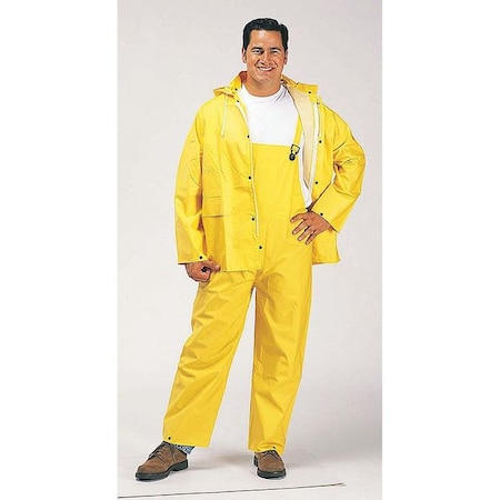 ZORO SELECT Three Piece Rainsuit, Unisex, 4XL, Yellow 1320 4XL