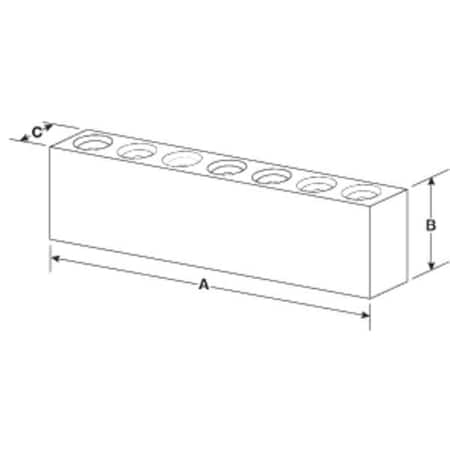 Mitee-Bite Products Steel Vise Jaw Set, No Mount Hole, 6in, PK2 33166