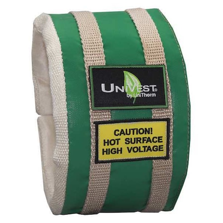 Unitherm 4" x 19" L Fiberglass Cloth Insulated Pipe Jacket 1" Wall UVST 1905